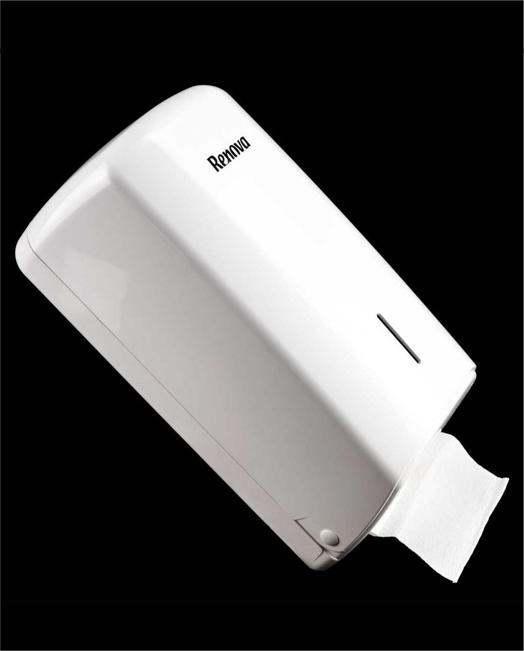 White Folded Toilet Paper Dispenser