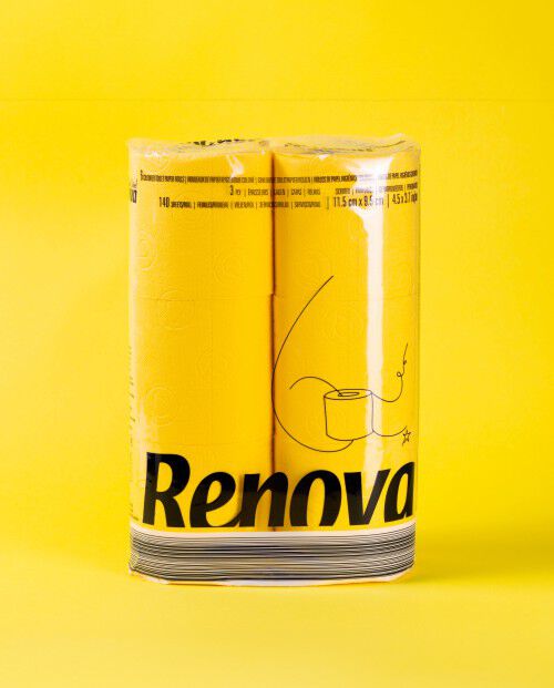 Papier toilette Jaune