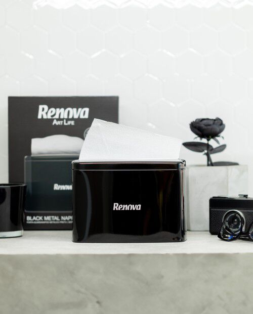 Servilletero Renova Art Life Negro