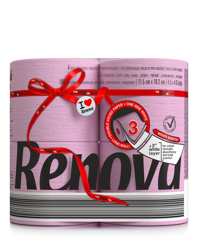 Papel Higiénico Doble Cara Rosa 4R Papel Higiénico Doble Cara Rosa 4R