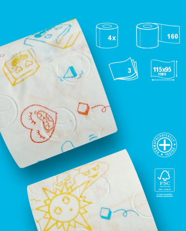 Papel Higiénico Design Kids 4R Papel Higiénico Design Kids 4R