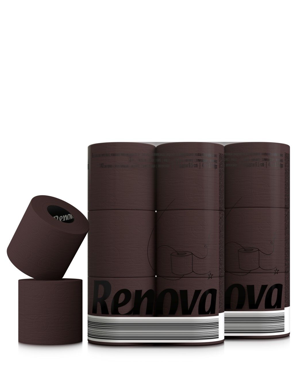 Papel Higi&eacute;nico Castanho 6x24