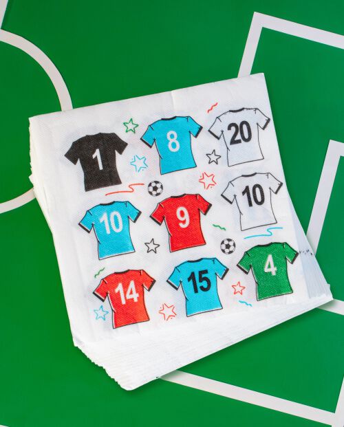 Servilletas Gold Football Tshirts
