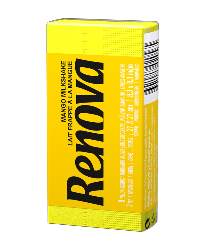Yellow Mango Milkshake Scented Pocket Tissues Yellow Mango Milkshake Scented Pocket Tissues