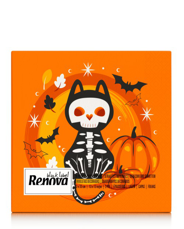 Cat Skeleton Paper Napkins Cat Skeleton Paper Napkins