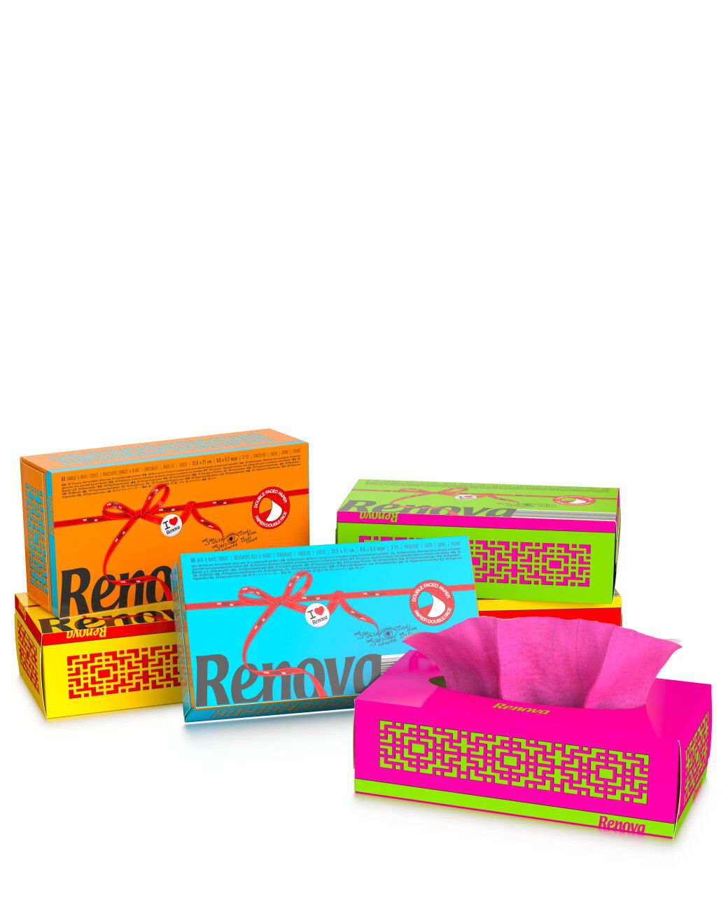 Pa&ntilde;uelos Verde y Fucsia