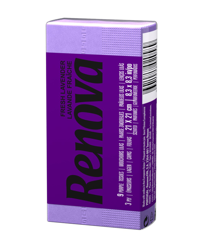 Lenços Púrpura com Aroma a Lavanda Lenços Púrpura com Aroma a Lavanda