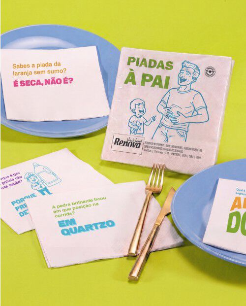 Guardanapos Renova Piadas &agrave; Pai