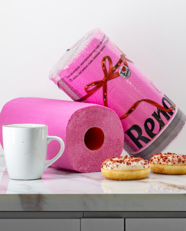 Rolo de Cozinha Fucsia Rolo de Cozinha Fucsia