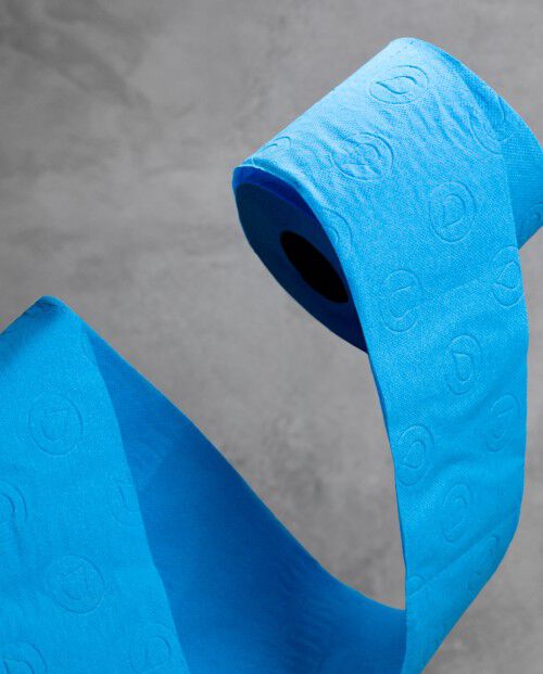 Papel Higi&eacute;nico Azul