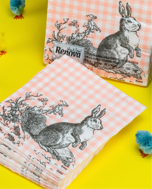 Servilletas Renova Zorro y Conejo de Pascua Servilletas Renova Zorro y Conejo de Pascua