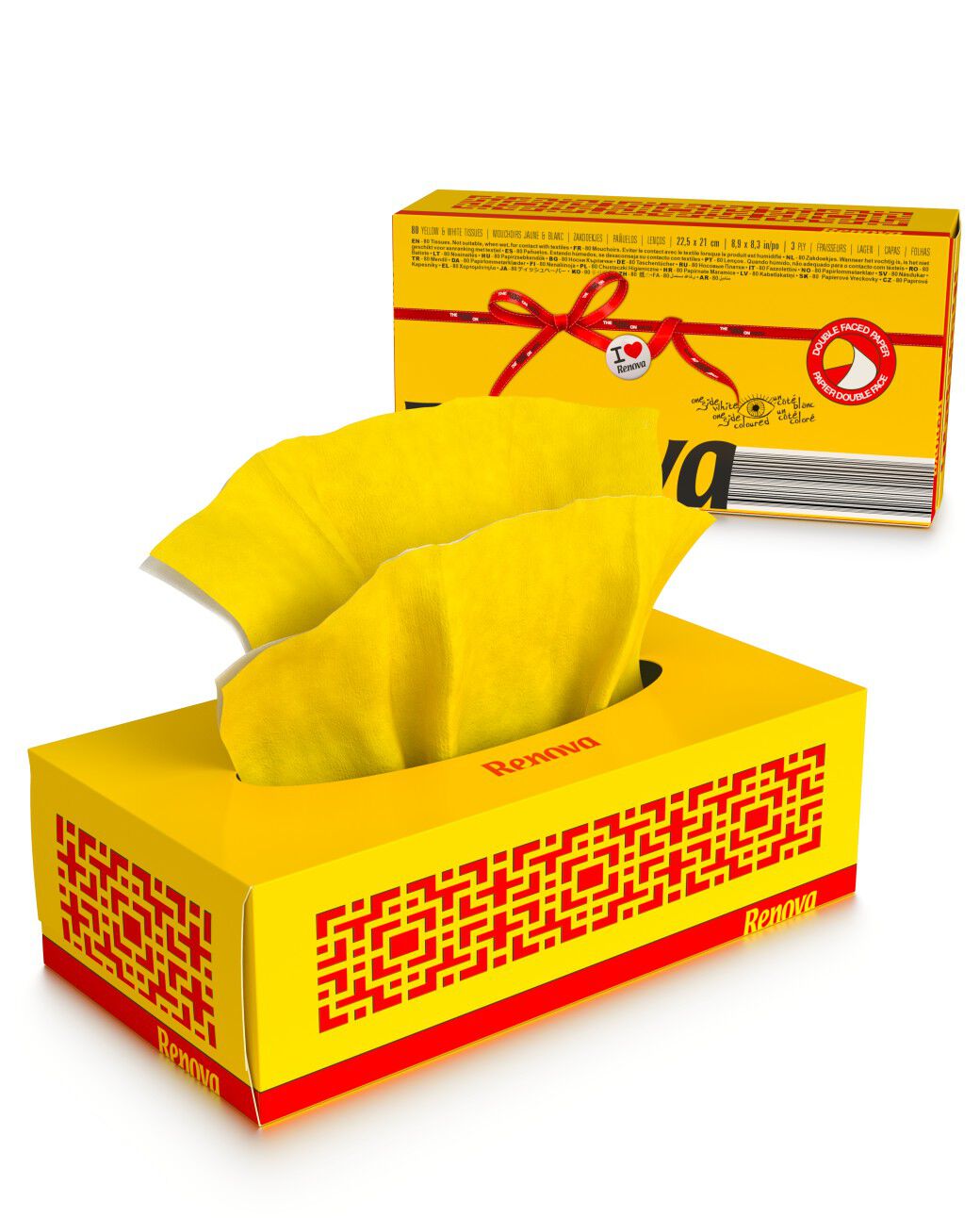 Yellow Facial Tissues