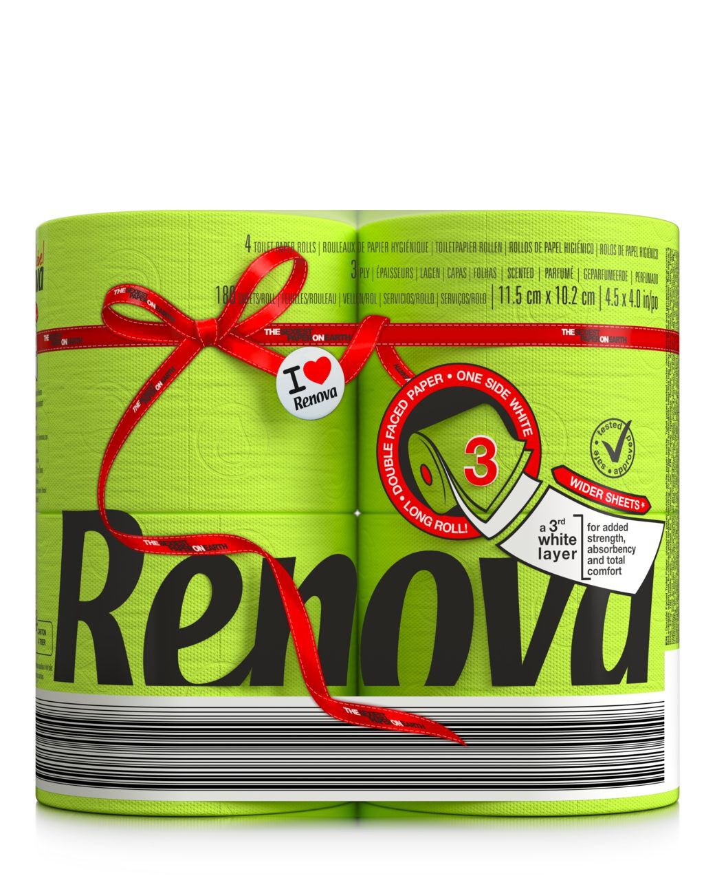 Papel Higi&eacute;nico Doble Cara Verde 4R