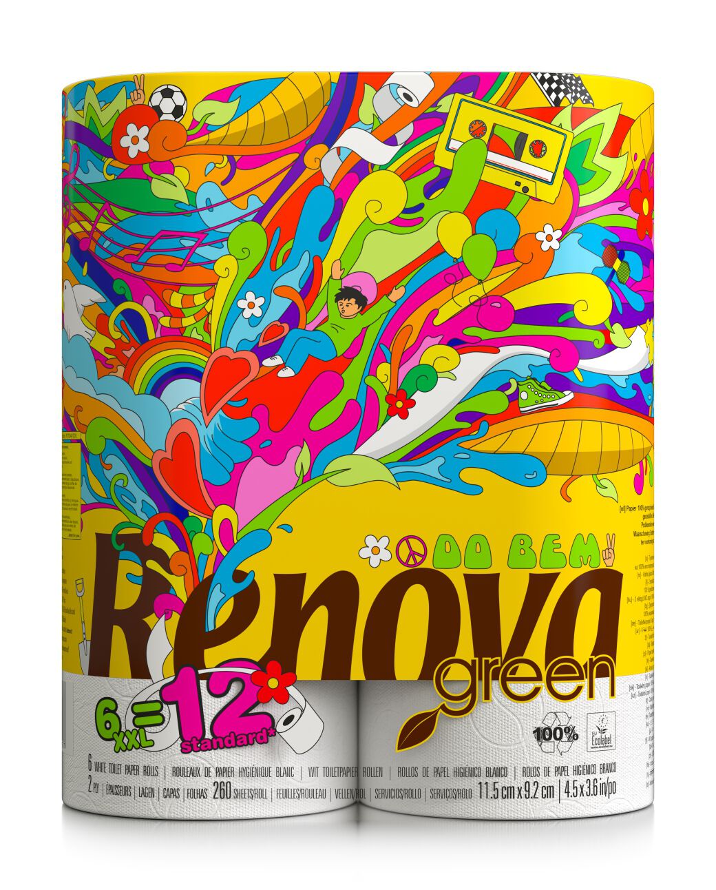 Renovagreen XXL 6=12 Toilet Paper