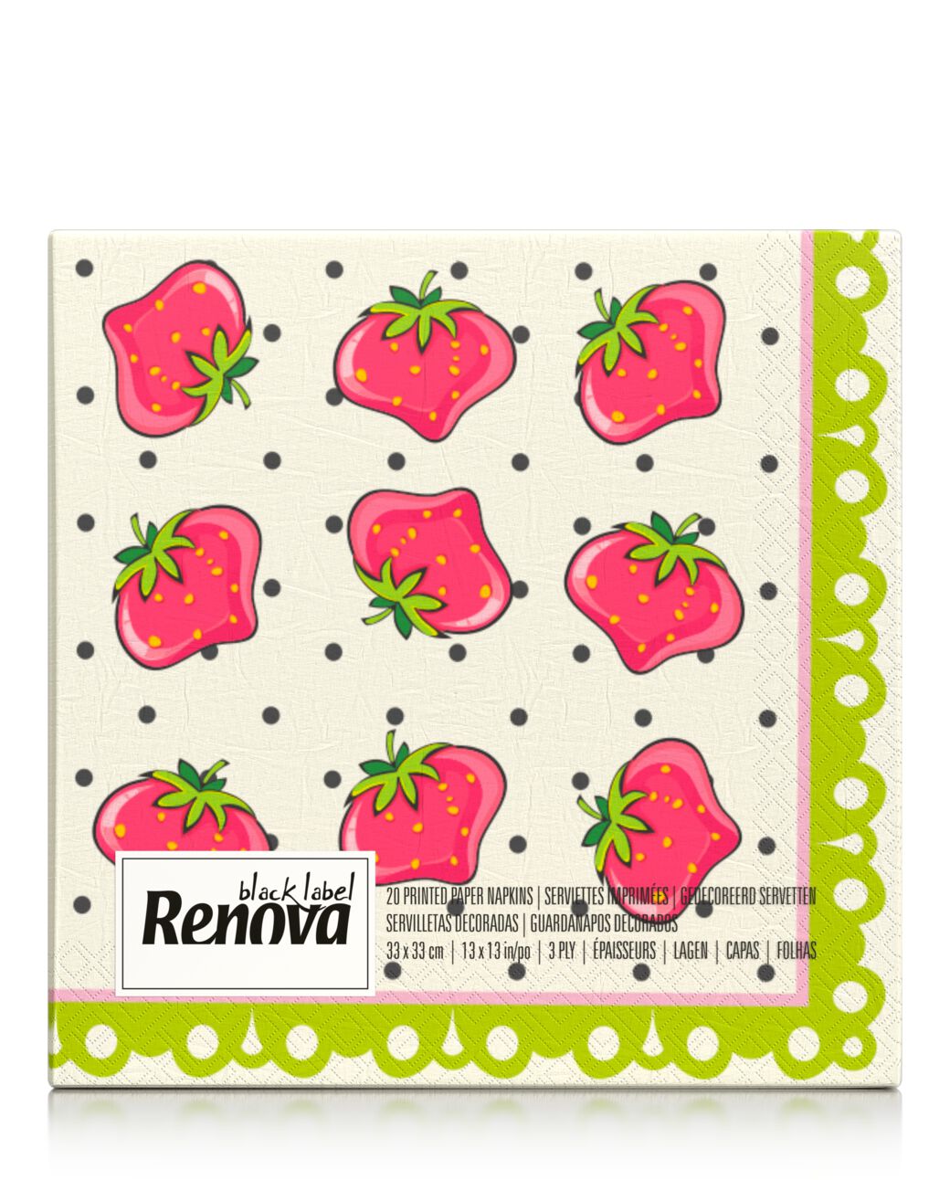 Strawberries Paper Napkins