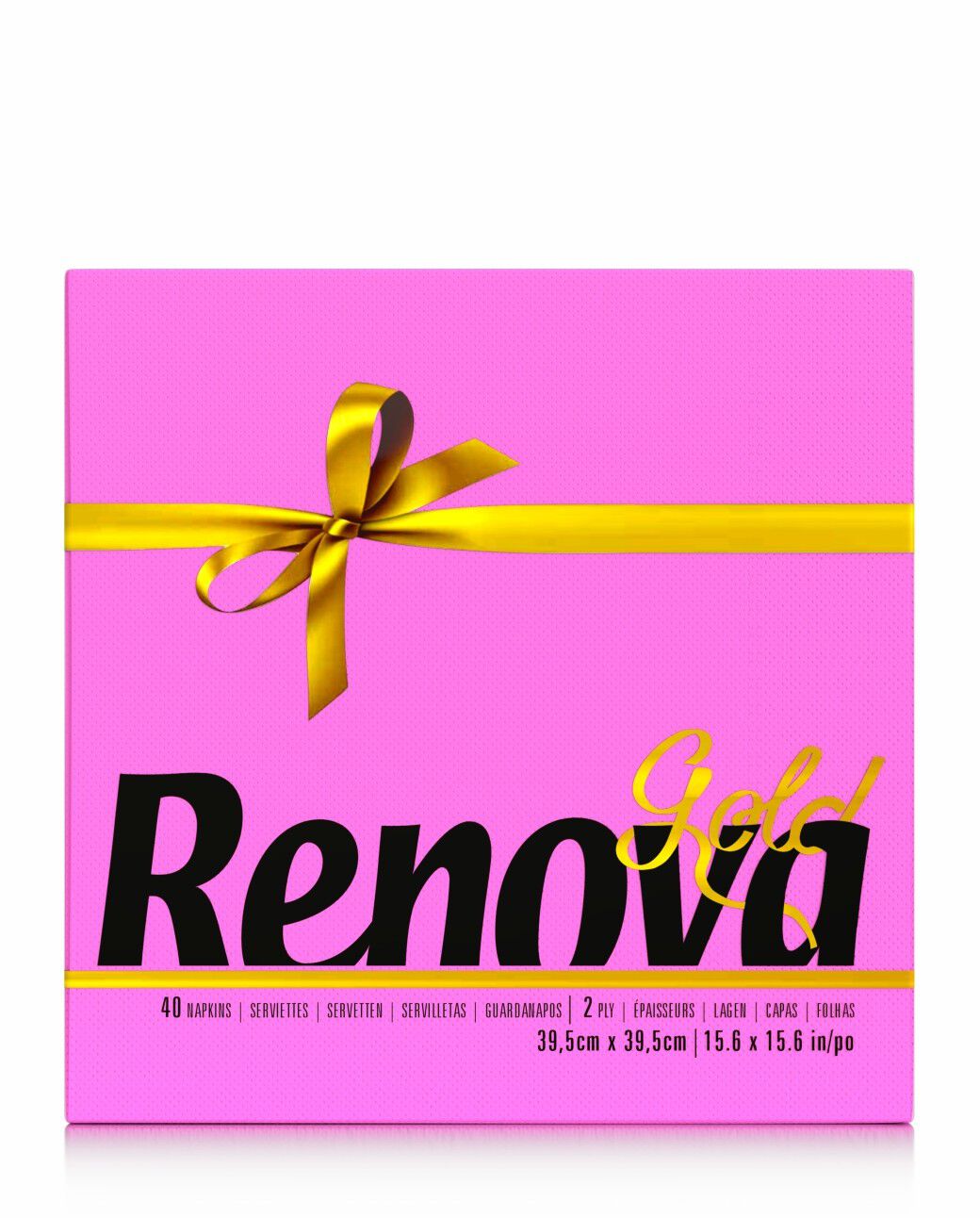 Gold Fucsia Table Napkins