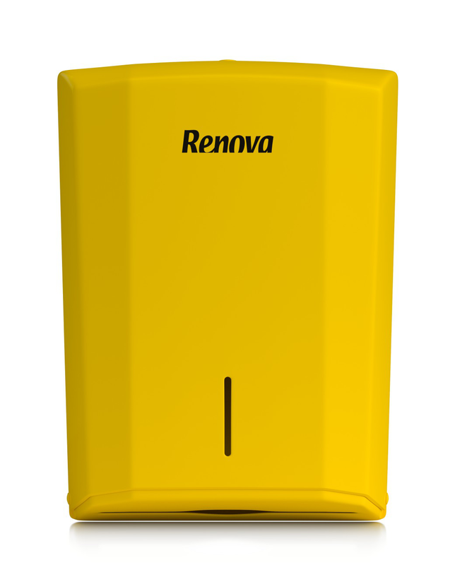 Yellow Folded Towels Dispenser Yellow Folded Towels Dispenser
