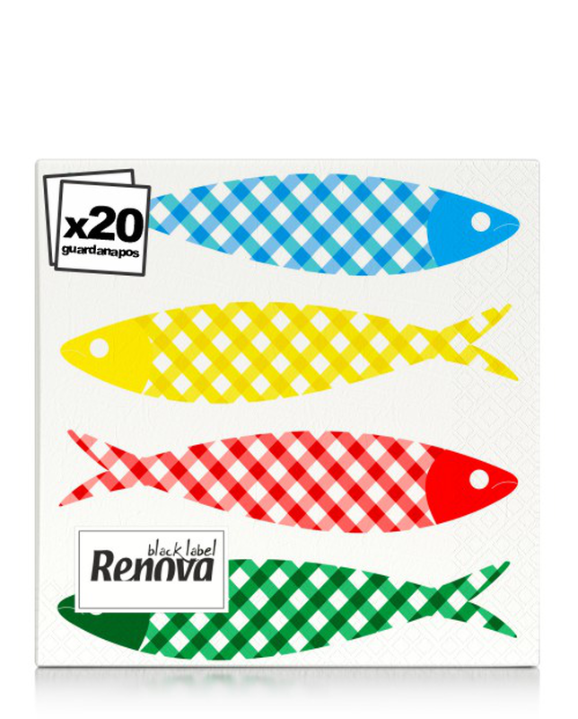 Serviettes Sardines Serviettes Sardines