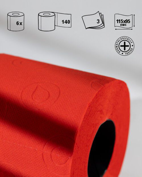 Papier toilette Rouge