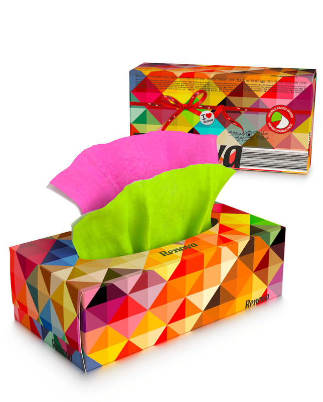 Green & Fuchsia Facial Tissues Green & Fuchsia Facial Tissues