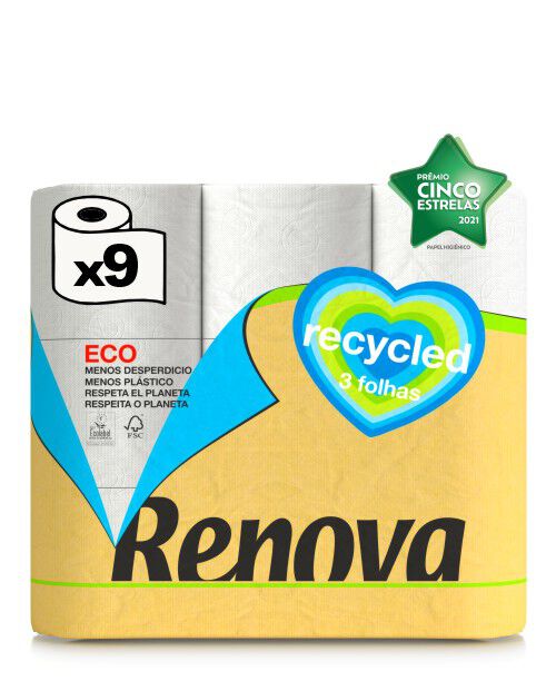 Papel Higi&eacute;nico Recycled 9R