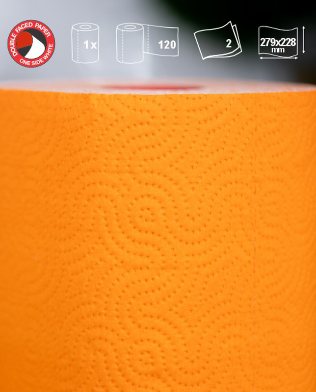 Orange Paper Towels 1 Roll Orange Paper Towels 1 Roll