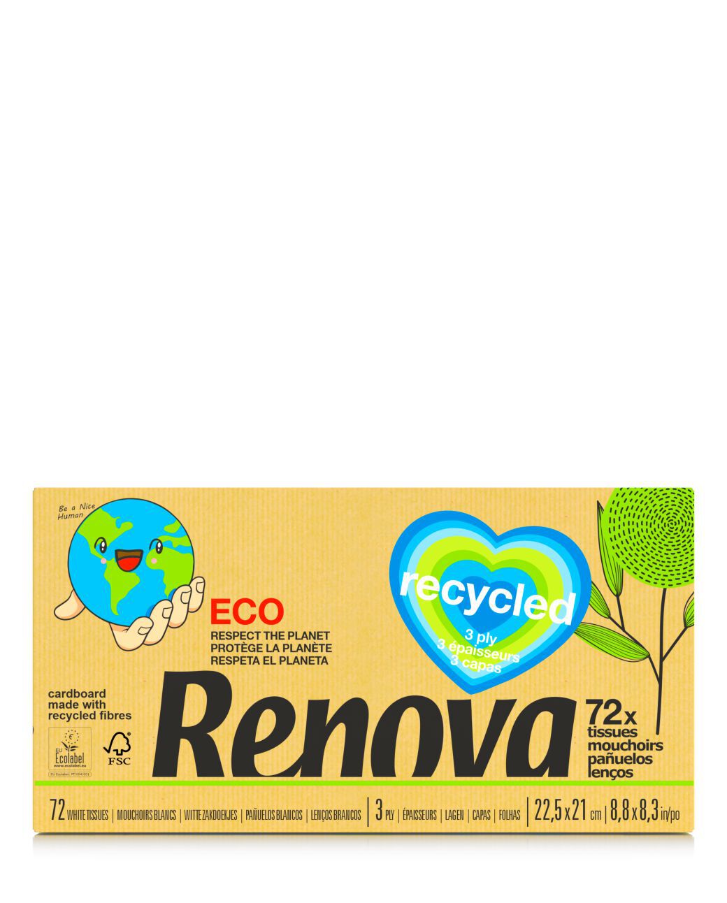 Facial Tissues 100% Recycled