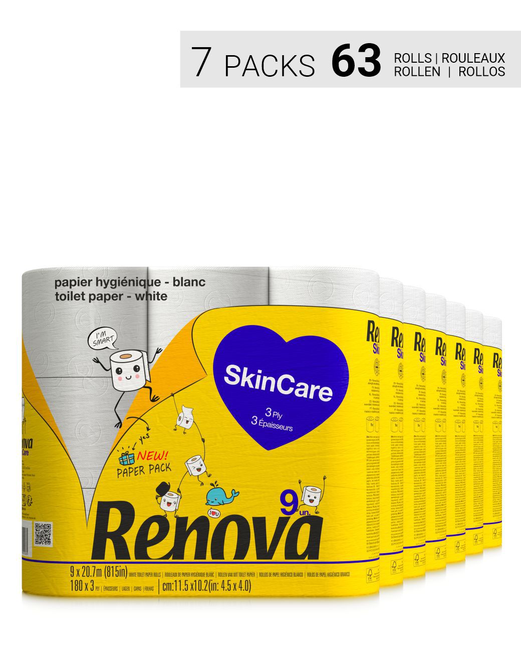 Papel Higi&eacute;nico Skin Care 63R