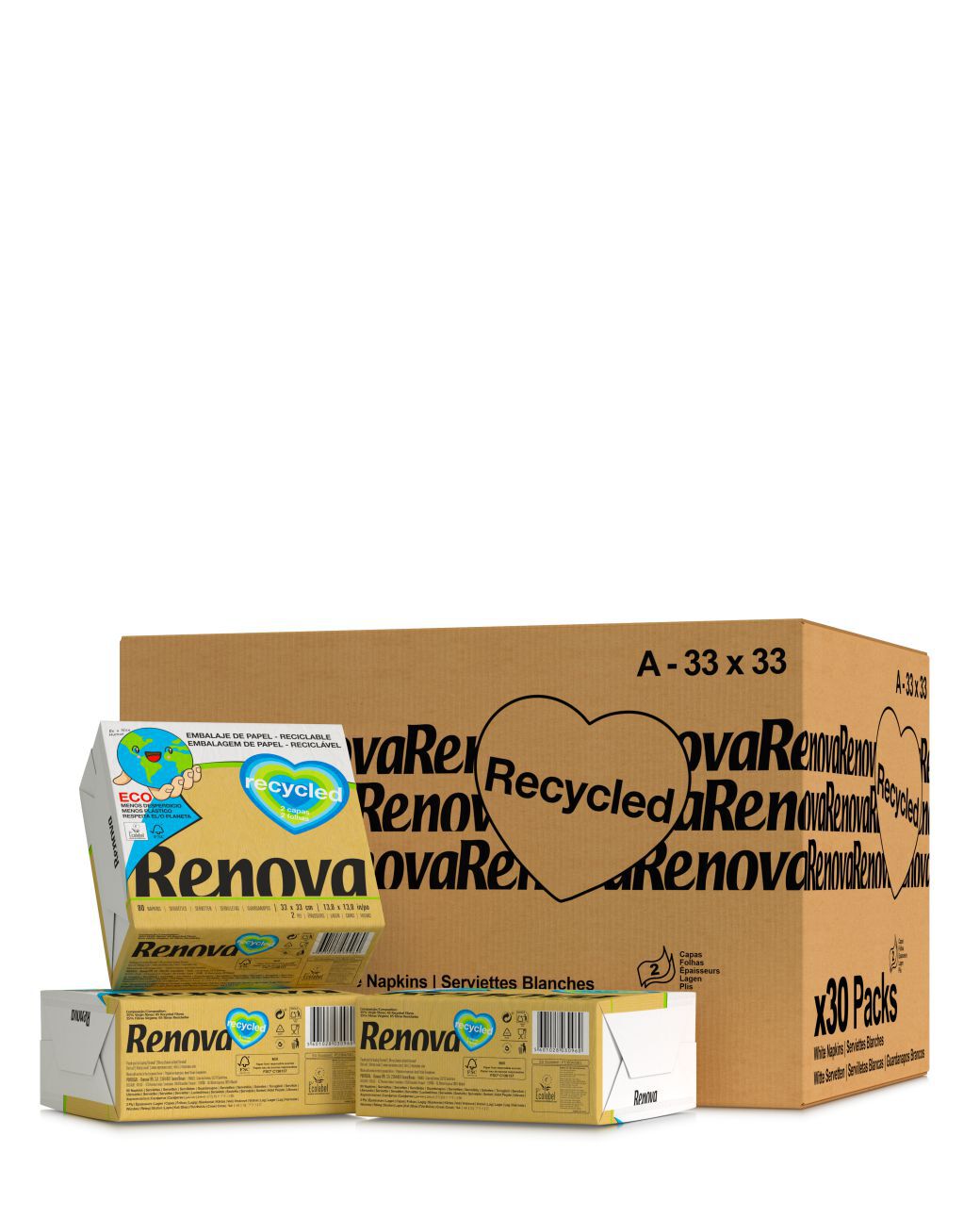 Servilletas Recycled 2 Capas x30