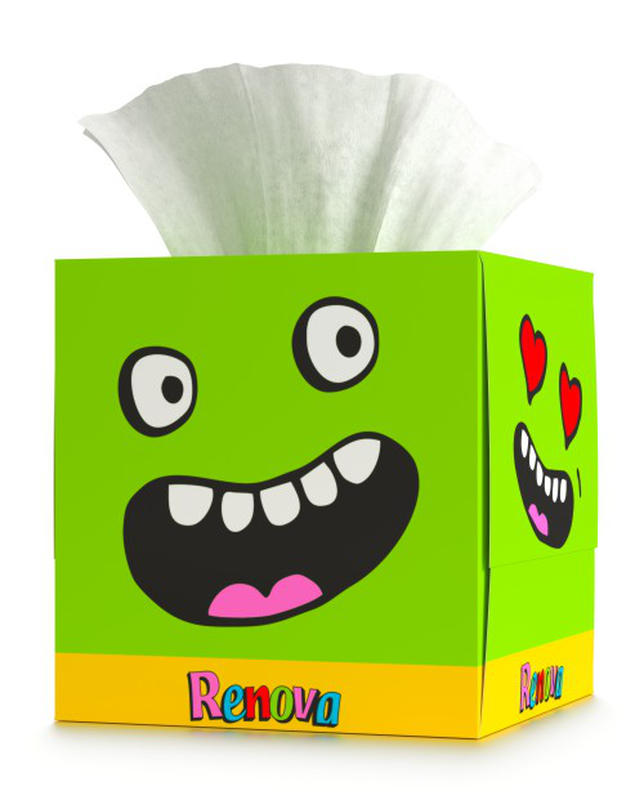 Facial Tissues Kids "Green Creature" Facial Tissues Kids "Green Creature"