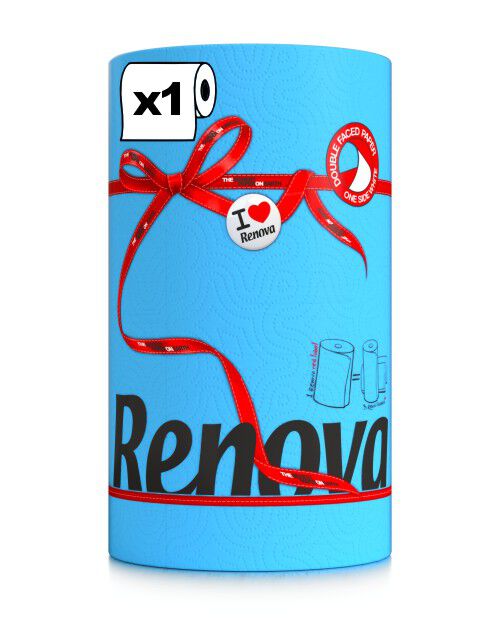 Blue Paper Towels 1 Roll