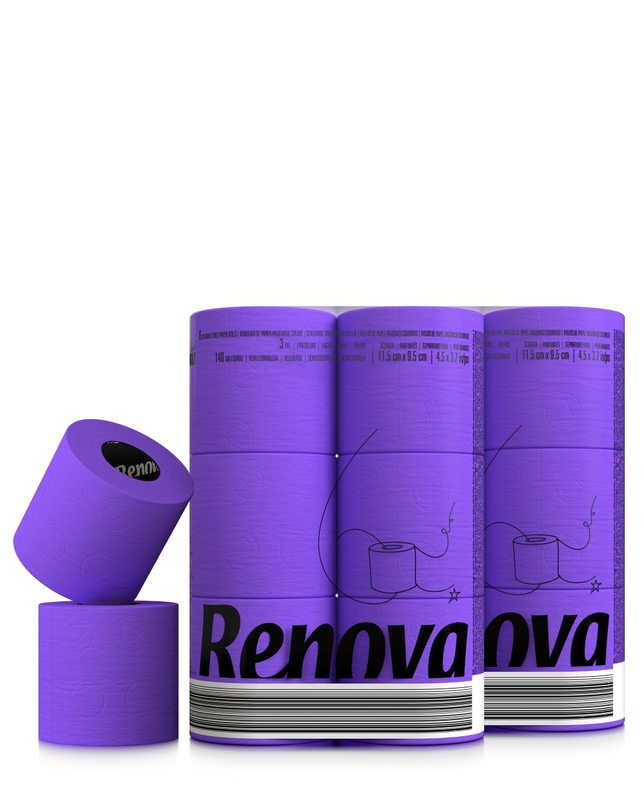 Papel Higiénico Morado 6x12 Papel Higiénico Morado 6x12