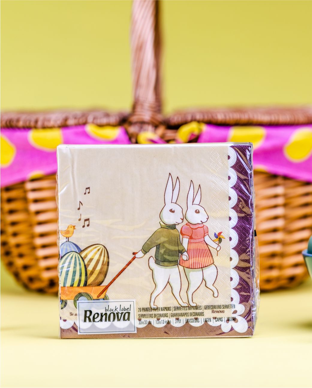Bunny & Eggs Paper Napkins