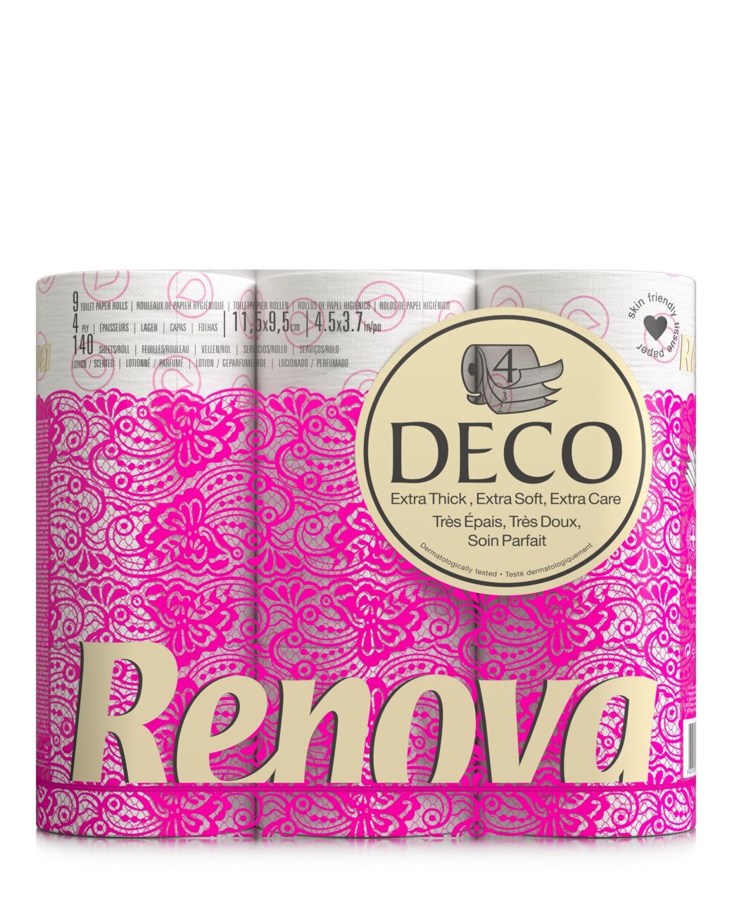 4 Ply Deco Toilet Paper 9R