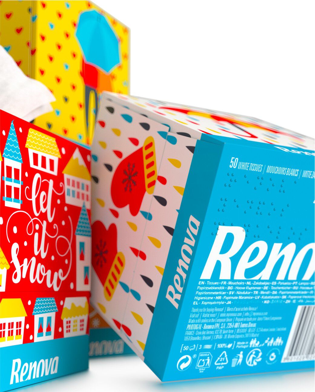 Mouchoirs en Boite &ldquo;Sound of Rain&rdquo;