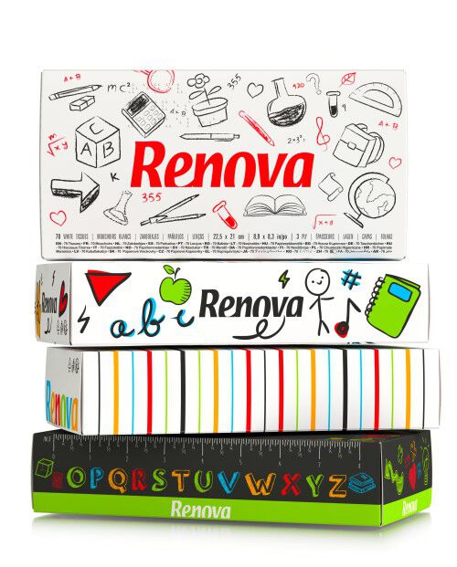 "Brush Pens" Facial Tissues