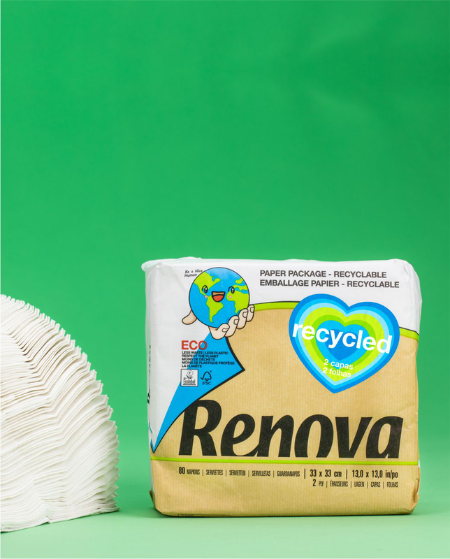 Guardanapos Recycled 2 Folhas x30 Guardanapos Recycled 2 Folhas x30