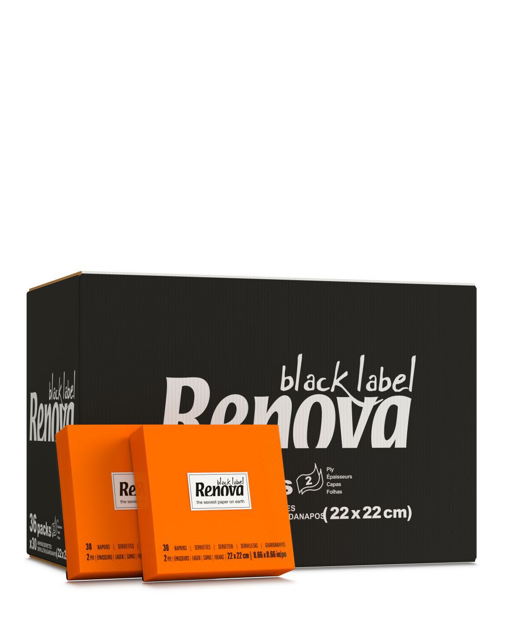 Servilletas Cocktail Naranjas x36