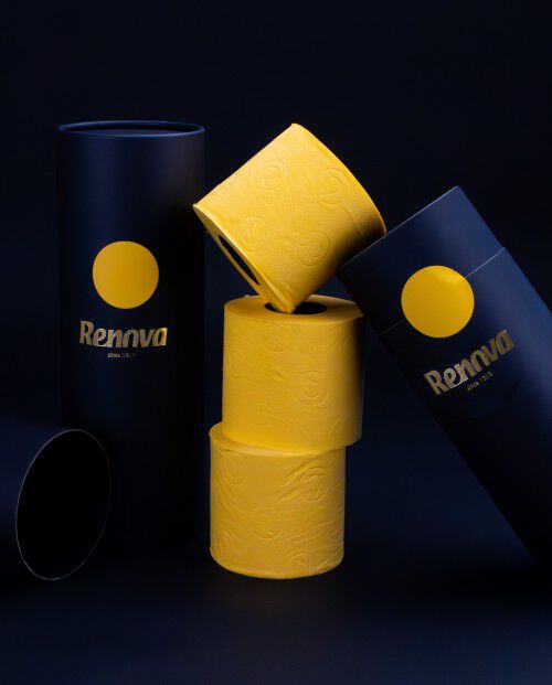 Papel Higi&eacute;nico Amarelo Gift Pack