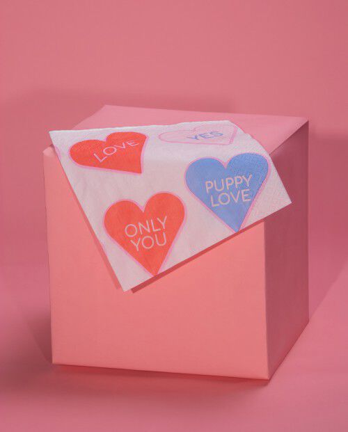 Guardanapos Sweetheart Messages