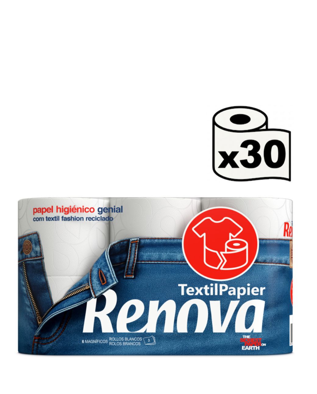 Papier toilette TextilPapier 30R
