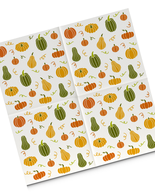 Serviettes Gold Pumpkin Joy