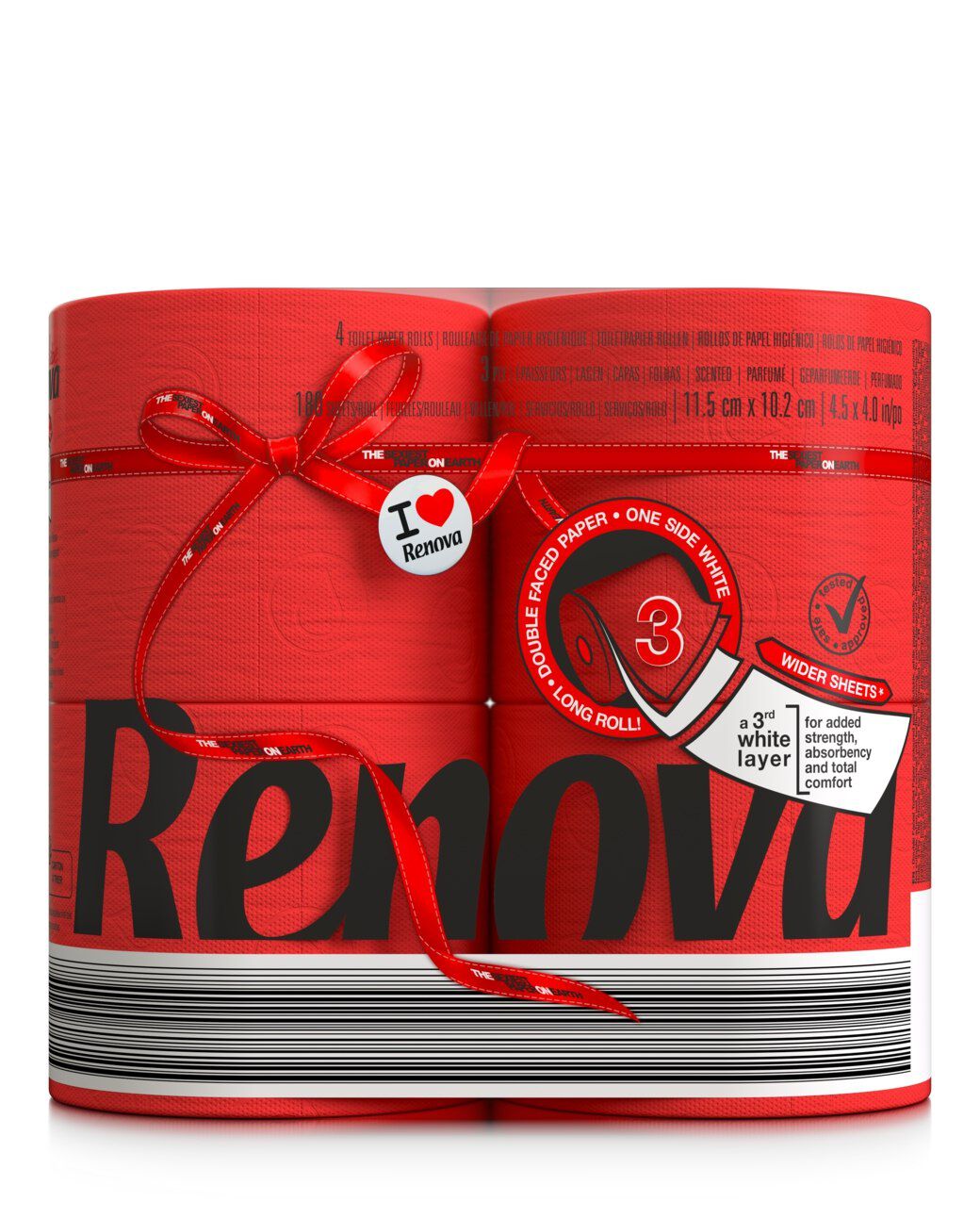 Papel Higi&eacute;nico Doble Cara Rojo 4R