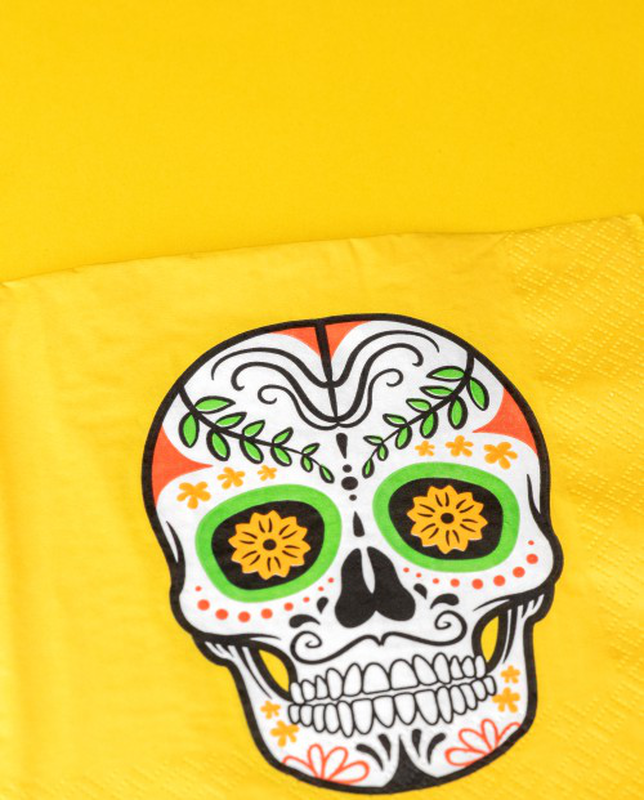 Mexican Skull Paper Napkins Mexican Skull Paper Napkins