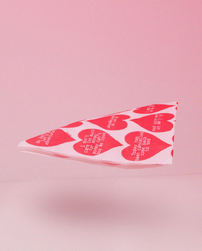 Hearts Paper Napkins Hearts Paper Napkins