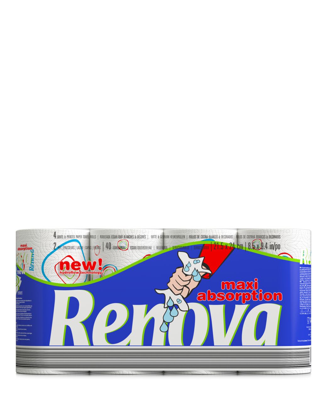 Rolos de Cozinha Maxi Absorption Plus