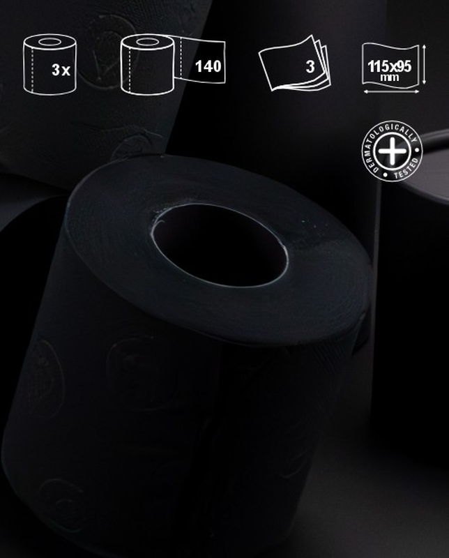Black Toilet Paper Gift Pack Black Toilet Paper Gift Pack