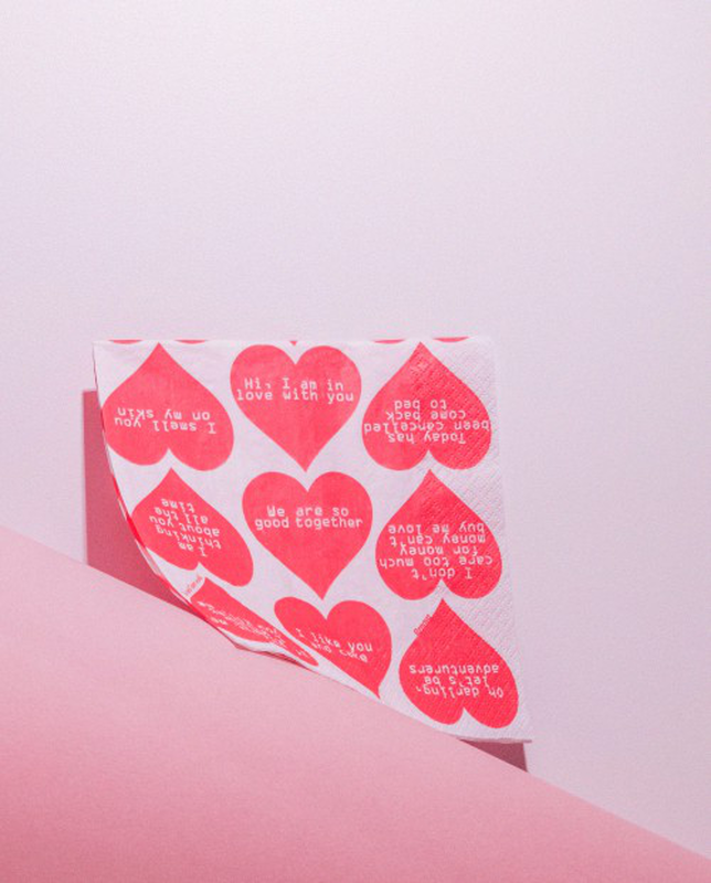 Hearts Paper Napkins Hearts Paper Napkins