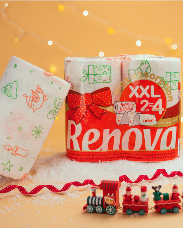 Rollos de Cocina Max Absorption XXL Navideño 2R Rollos de Cocina Max Absorption XXL Navideño 2R