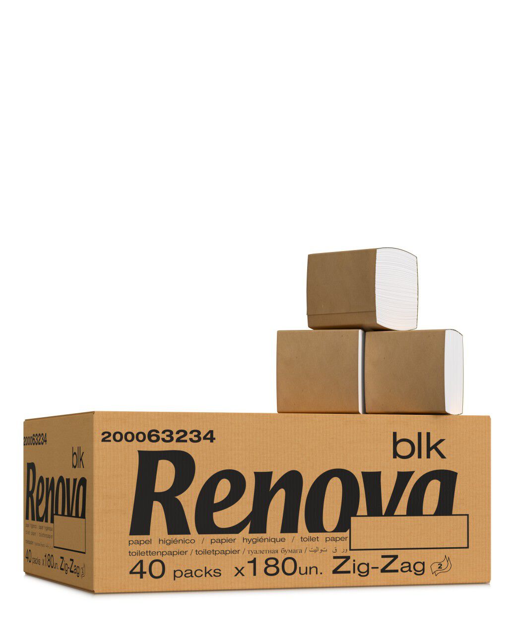 Papel higi&eacute;nico Zig-Zag BLK Blanco